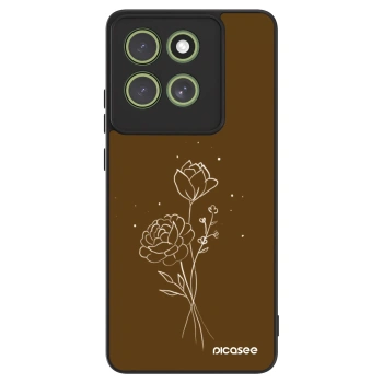 Obal pre Motorola Moto G86 5G - Brown flowers