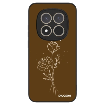 Obal pre Xiaomi Redmi Note 15 Pro 4G - Brown flowers