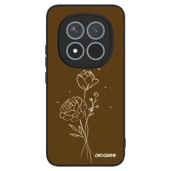 Obal pre Xiaomi Redmi Note 15 Pro+ - Brown flowers