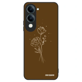 Obal pre Vivo Y29s 5G - Brown flowers