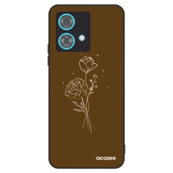 Obal pre Motorola Edge 40 Neo - Brown flowers