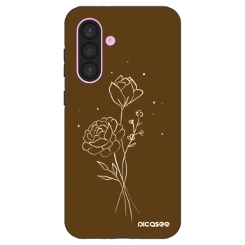 Obal pre Samsung Galaxy A56 5G A566B - Brown flowers