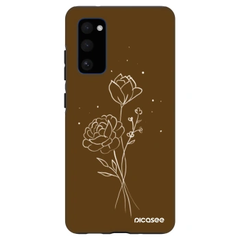 Obal pre Samsung Galaxy S20 FE - Brown flowers