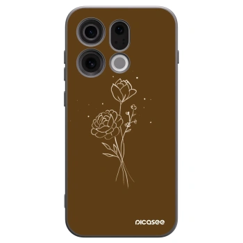Obal pre OPPO Find X9 - Brown flowers