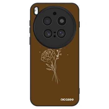 Obal pre Vivo X300 Pro - Brown flowers