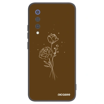 Obal pre Xiaomi Mi 9 SE - Brown flowers