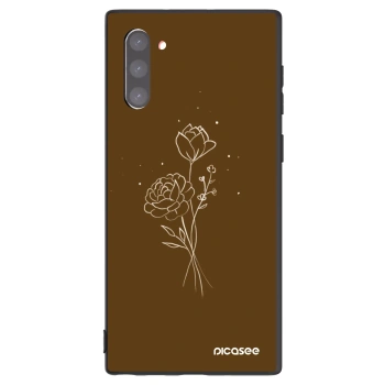 Obal pre Samsung Galaxy Note 10 N970F - Brown flowers