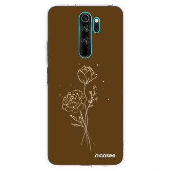 Obal pre Xiaomi Redmi Note 8 Pro - Brown flowers