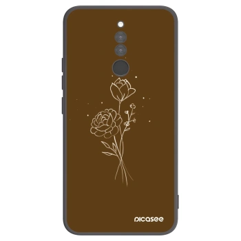 Obal pre Xiaomi Redmi 8 - Brown flowers