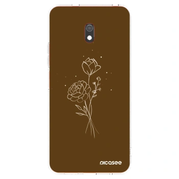 Obal pre Xiaomi Redmi 8A - Brown flowers