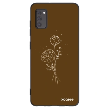 Obal pre Samsung Galaxy A41 A415F - Brown flowers