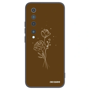 Obal pre Xiaomi Mi 10 - Brown flowers