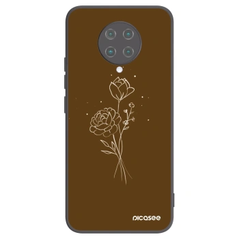 Obal pre Xiaomi Poco F2 Pro - Brown flowers