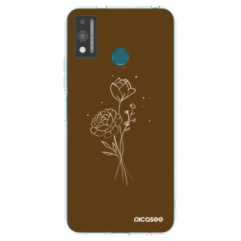 Obal pre Honor 9X Lite - Brown flowers