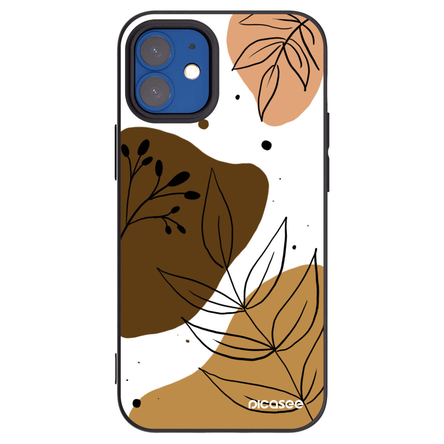 Picasee silikónový čierny obal pre Apple iPhone 12 mini - Boho style