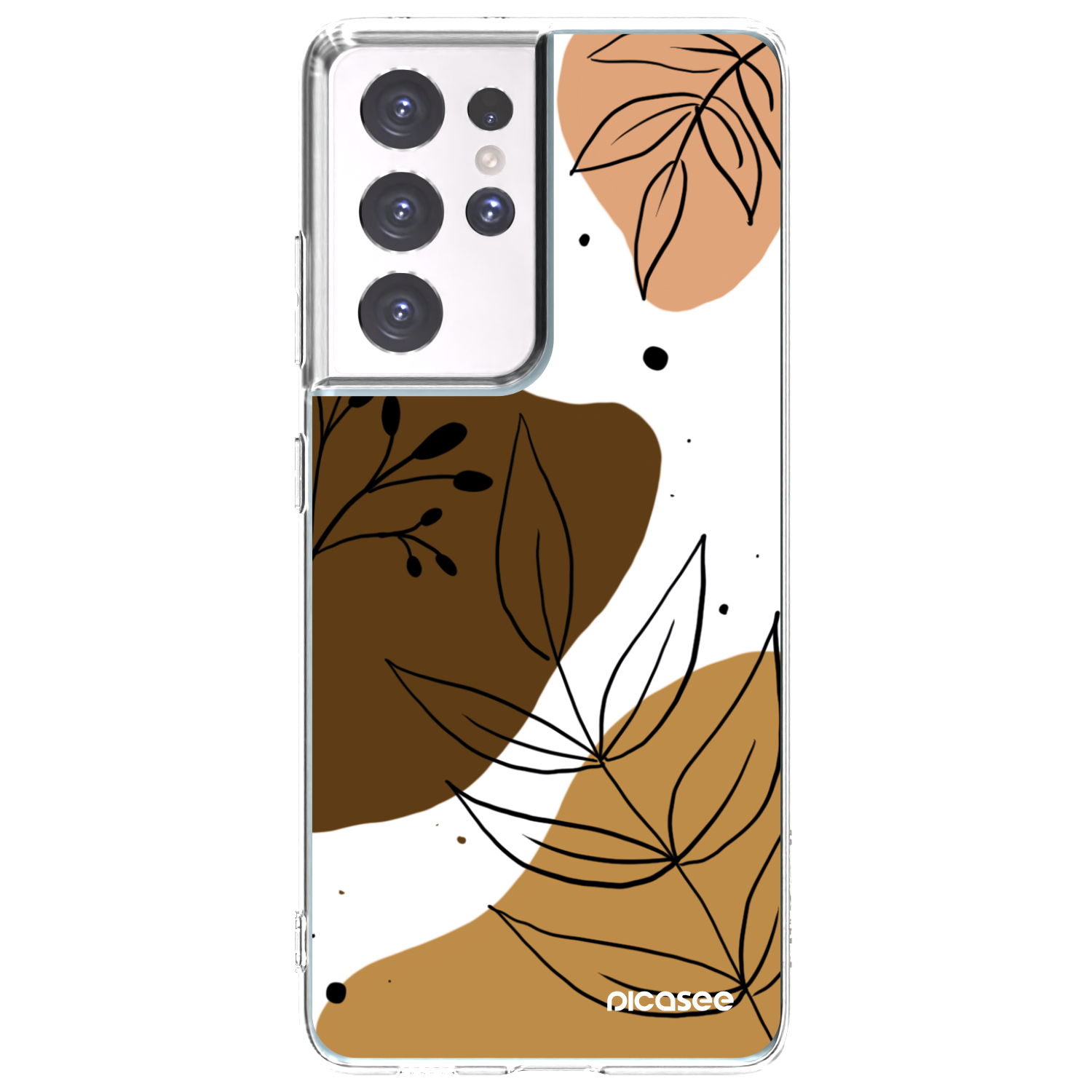 Picasee silikónový prehľadný obal pre Samsung Galaxy S21 Ultra 5G G998B - Boho style