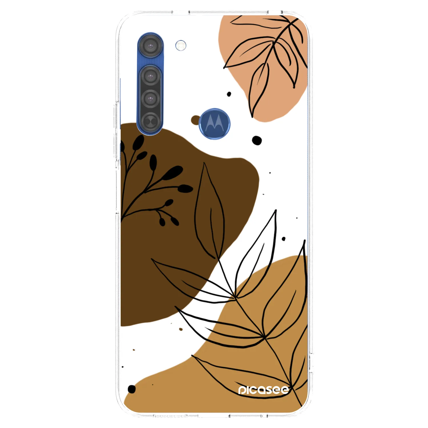 Picasee silikónový prehľadný obal pre Motorola Moto G8 - Boho style