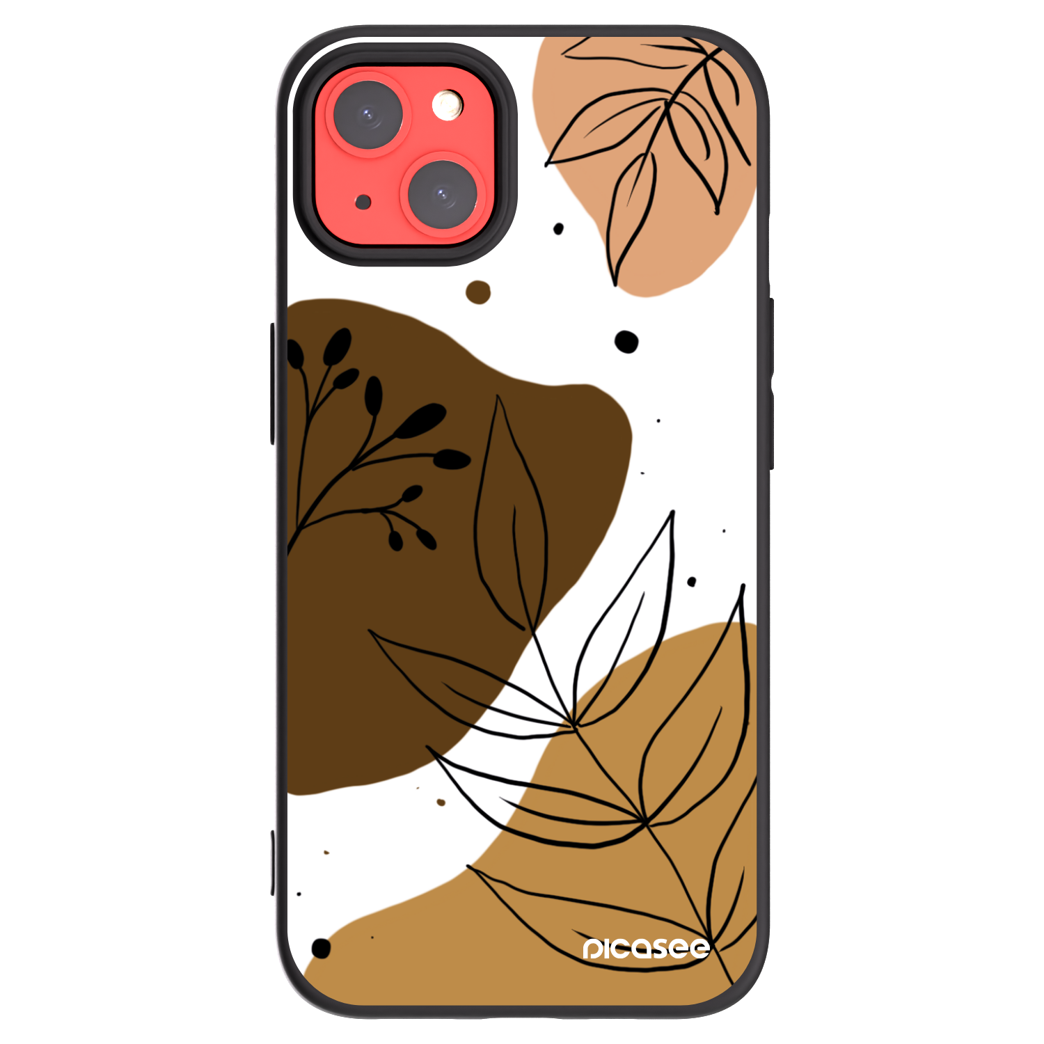 Picasee silikónový čierny obal pre Apple iPhone 13 - Boho style