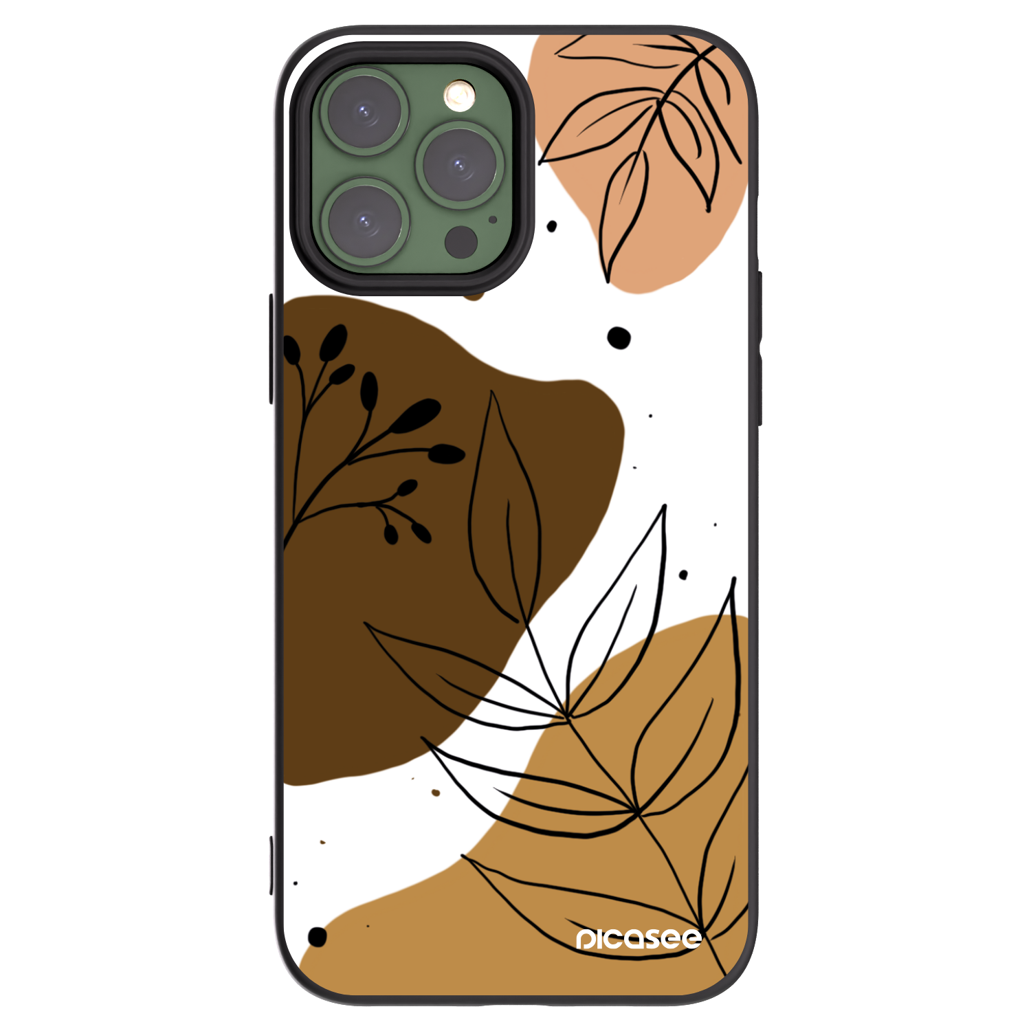 Silikónový čierny obal pre Apple iPhone 13 Pro Max - Boho style