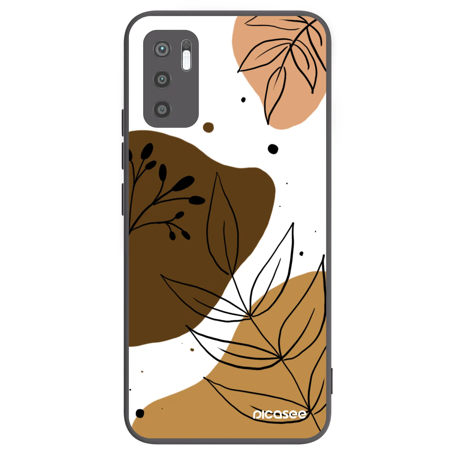 Picasee silikónový čierny obal pre Xiaomi Redmi Note 10 5G - Boho style