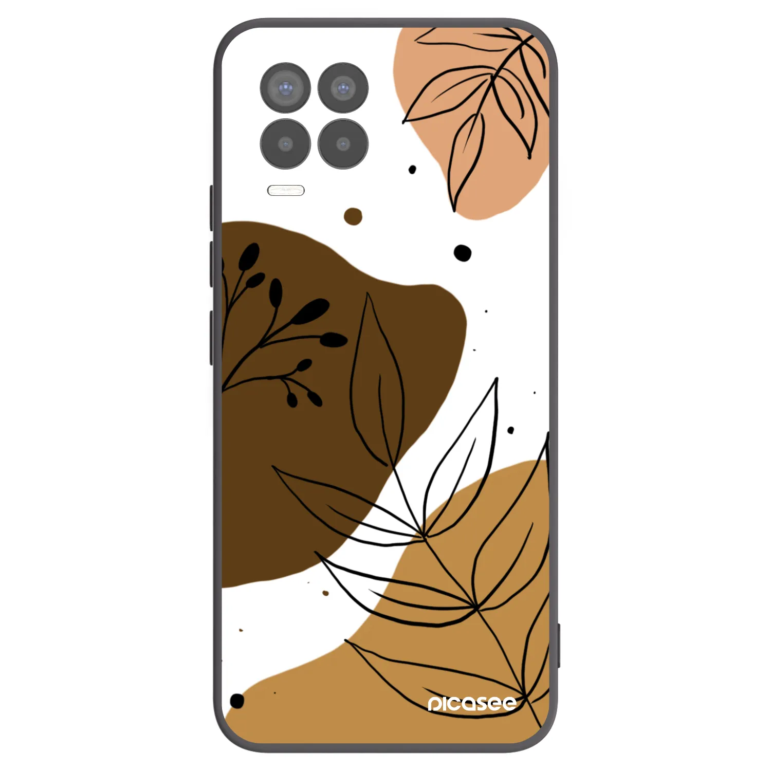 Picasee silikónový čierny obal pre Realme 8 Pro - Boho style