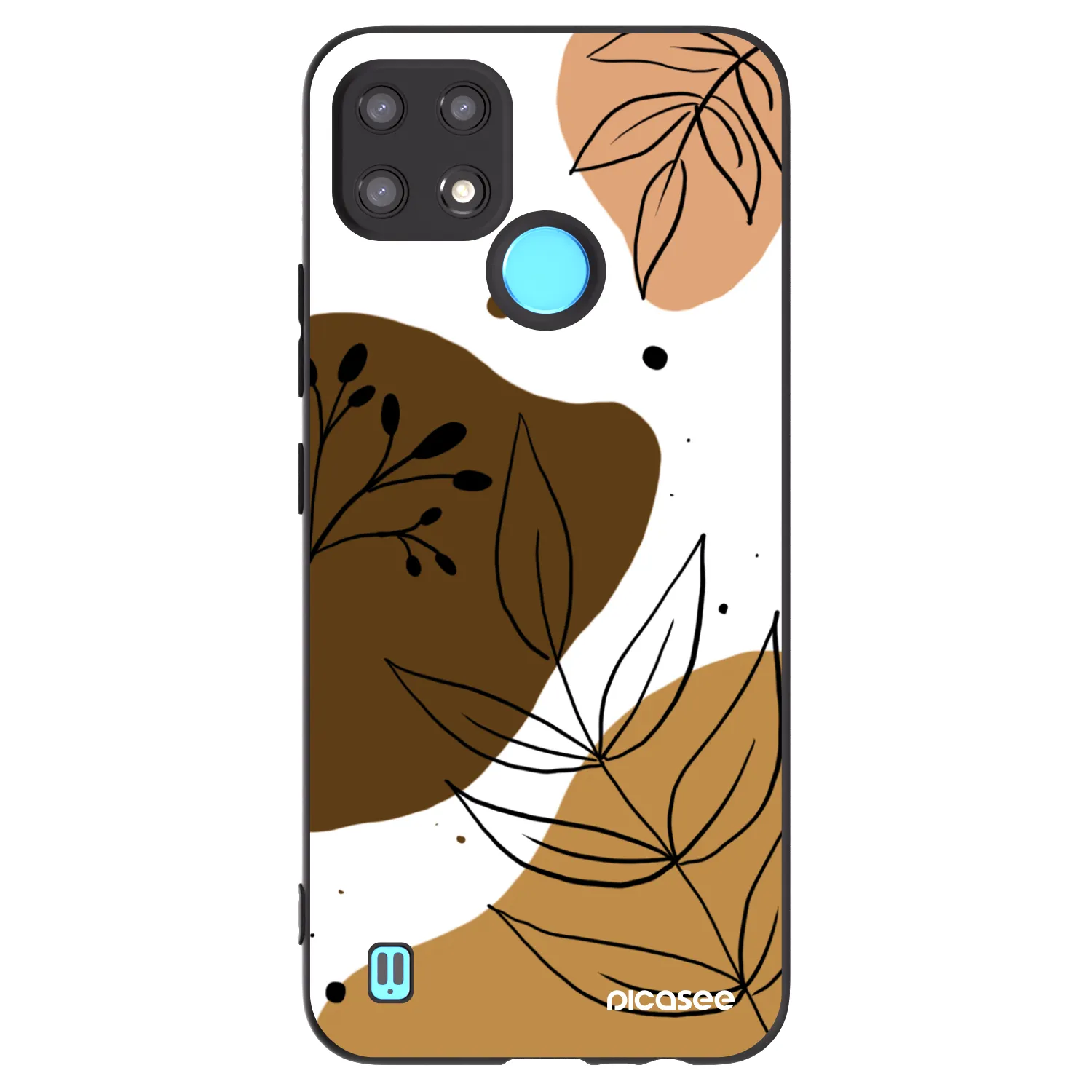 Picasee silikónový čierny obal pre Realme C21 - Boho style