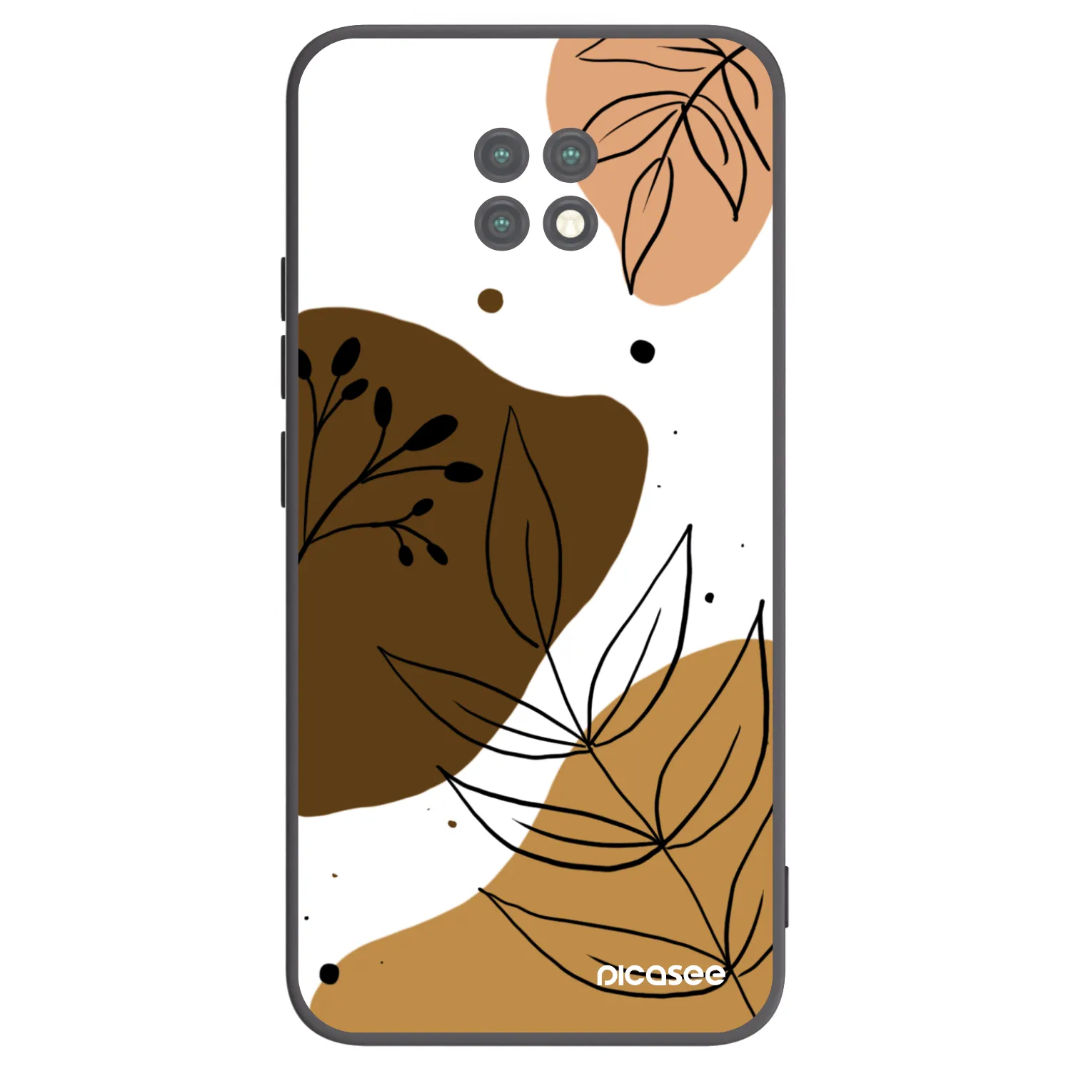 Picasee silikónový čierny obal pre Xiaomi Redmi Note 9T - Boho style