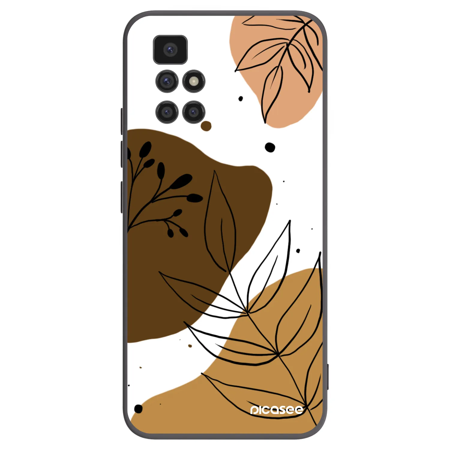 Picasee silikónový čierny obal pre Xiaomi Redmi 10 - Boho style