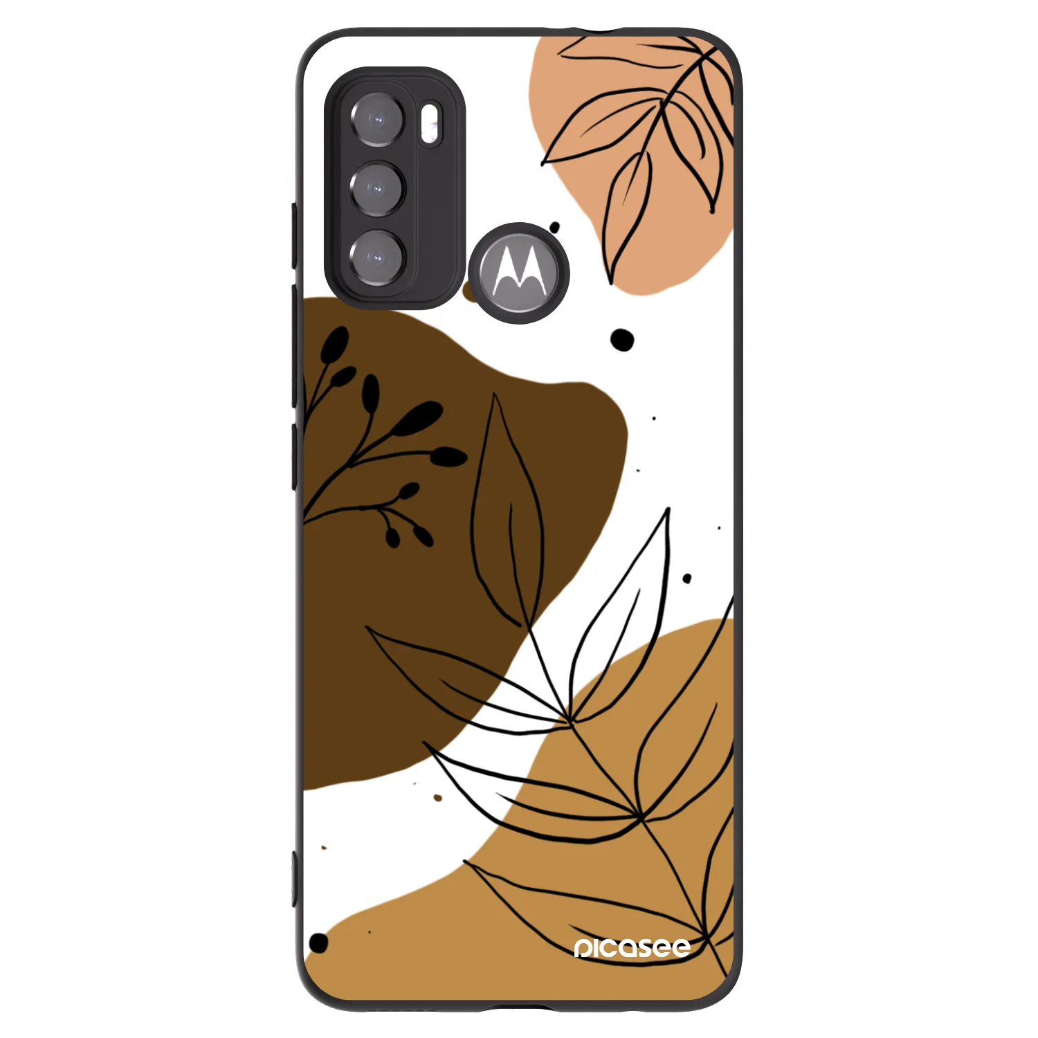 Picasee silikónový čierny obal pre Motorola Moto G60 - Boho style