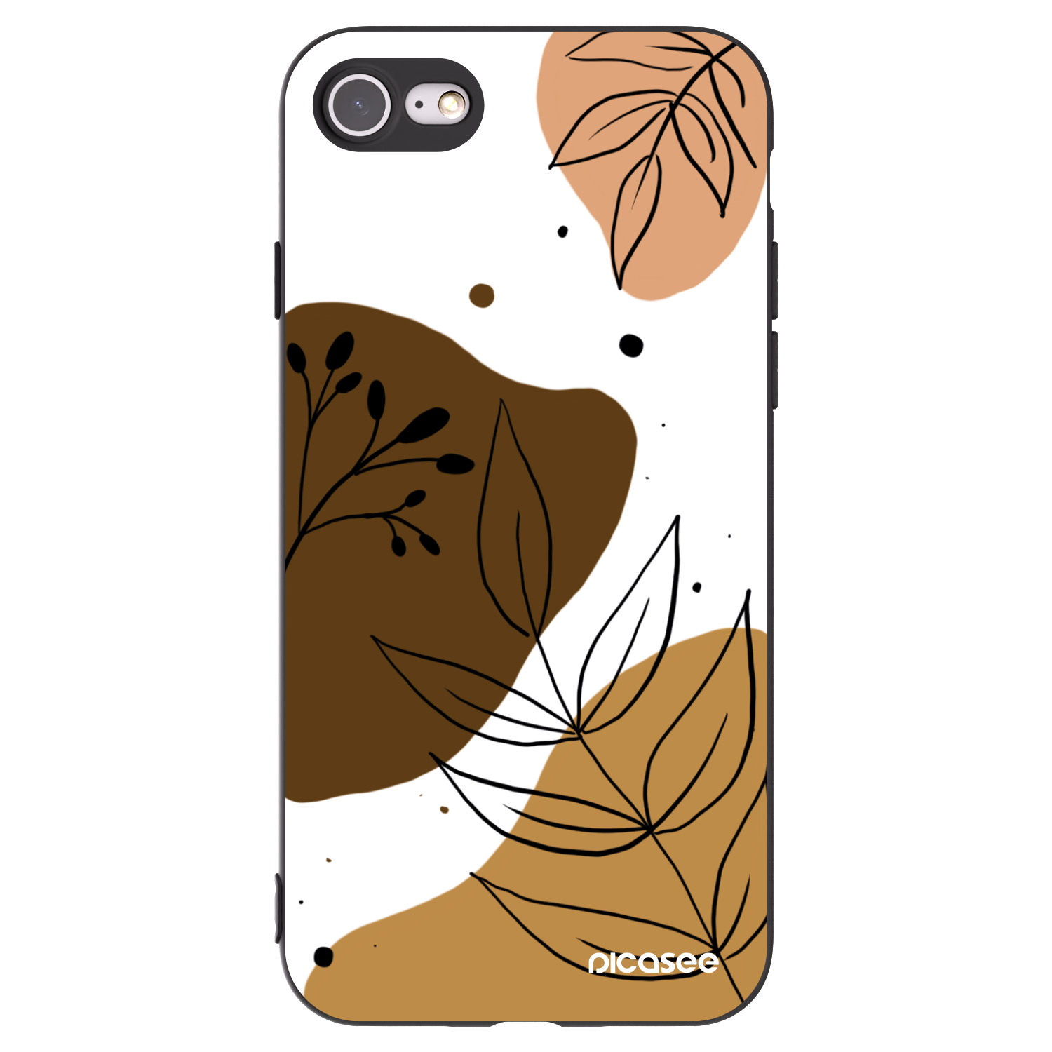 Picasee silikónový čierny obal pre Apple iPhone SE 2022 - Boho style