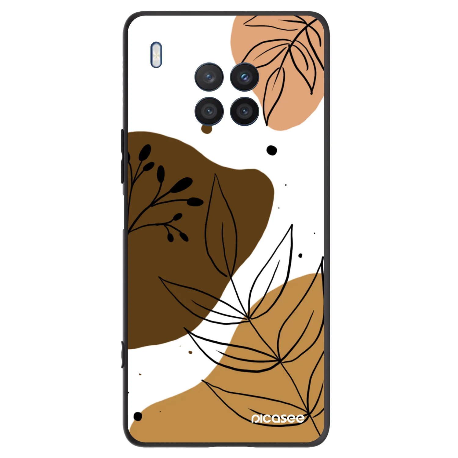 Picasee silikónový čierny obal pre Honor 50 Lite - Boho style