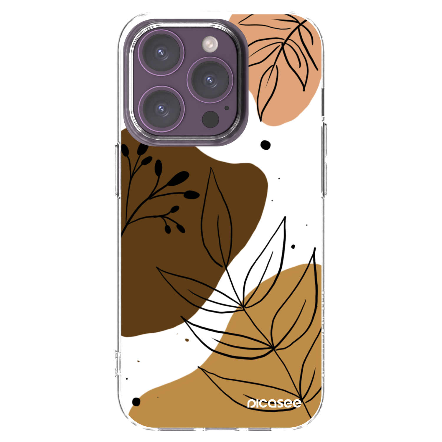 Picasee silikónový prehľadný obal pre Apple iPhone 14 Pro - Boho style