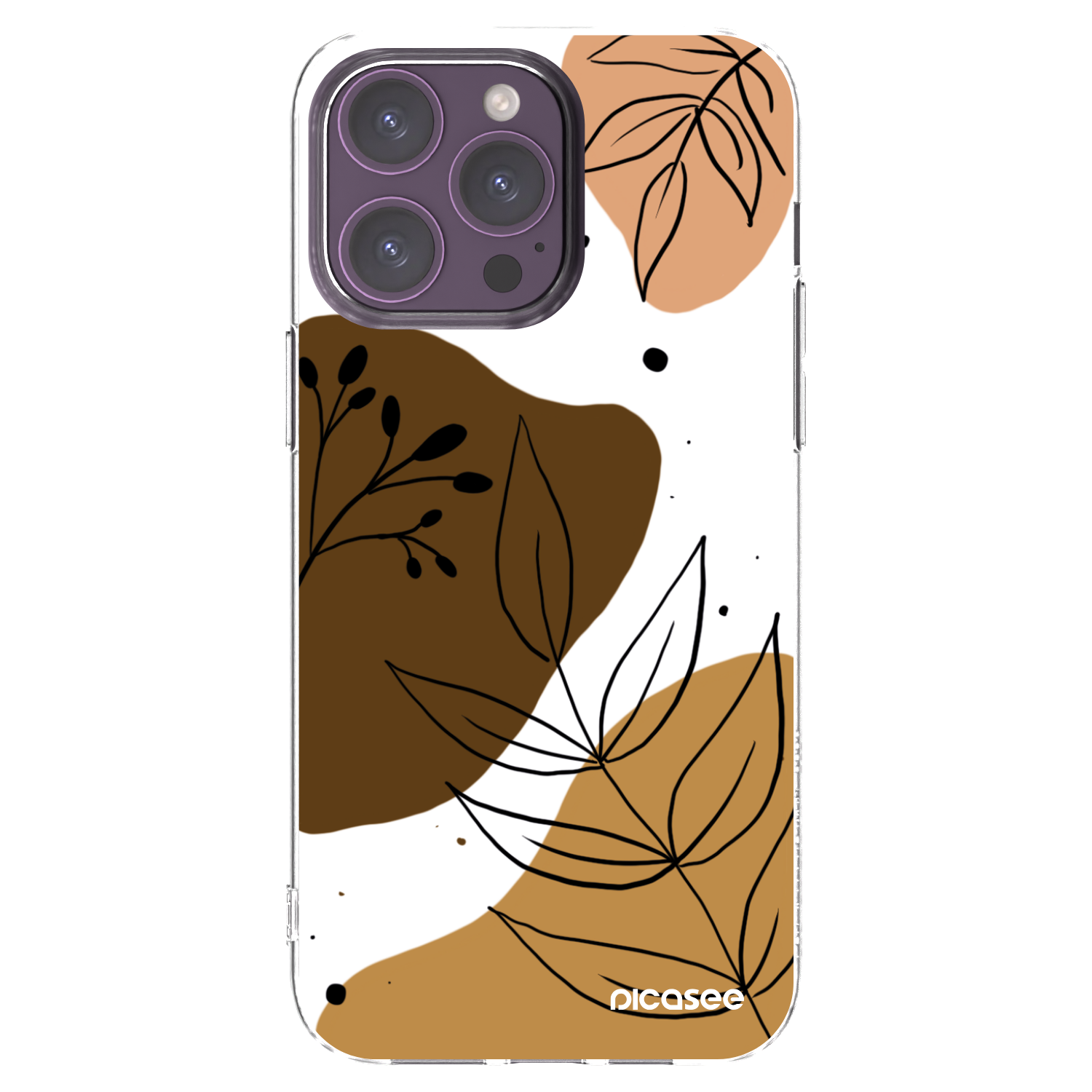 Picasee silikónový prehľadný obal pre Apple iPhone 14 Pro Max - Boho style
