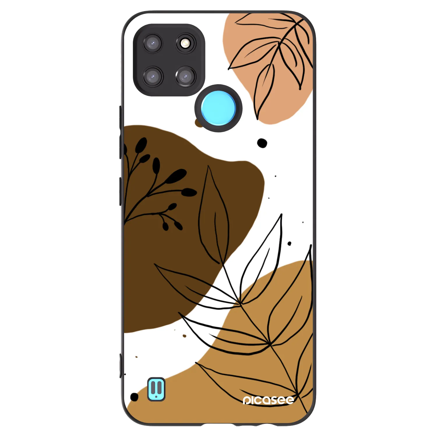 Picasee silikónový čierny obal pre Realme C21Y - Boho style
