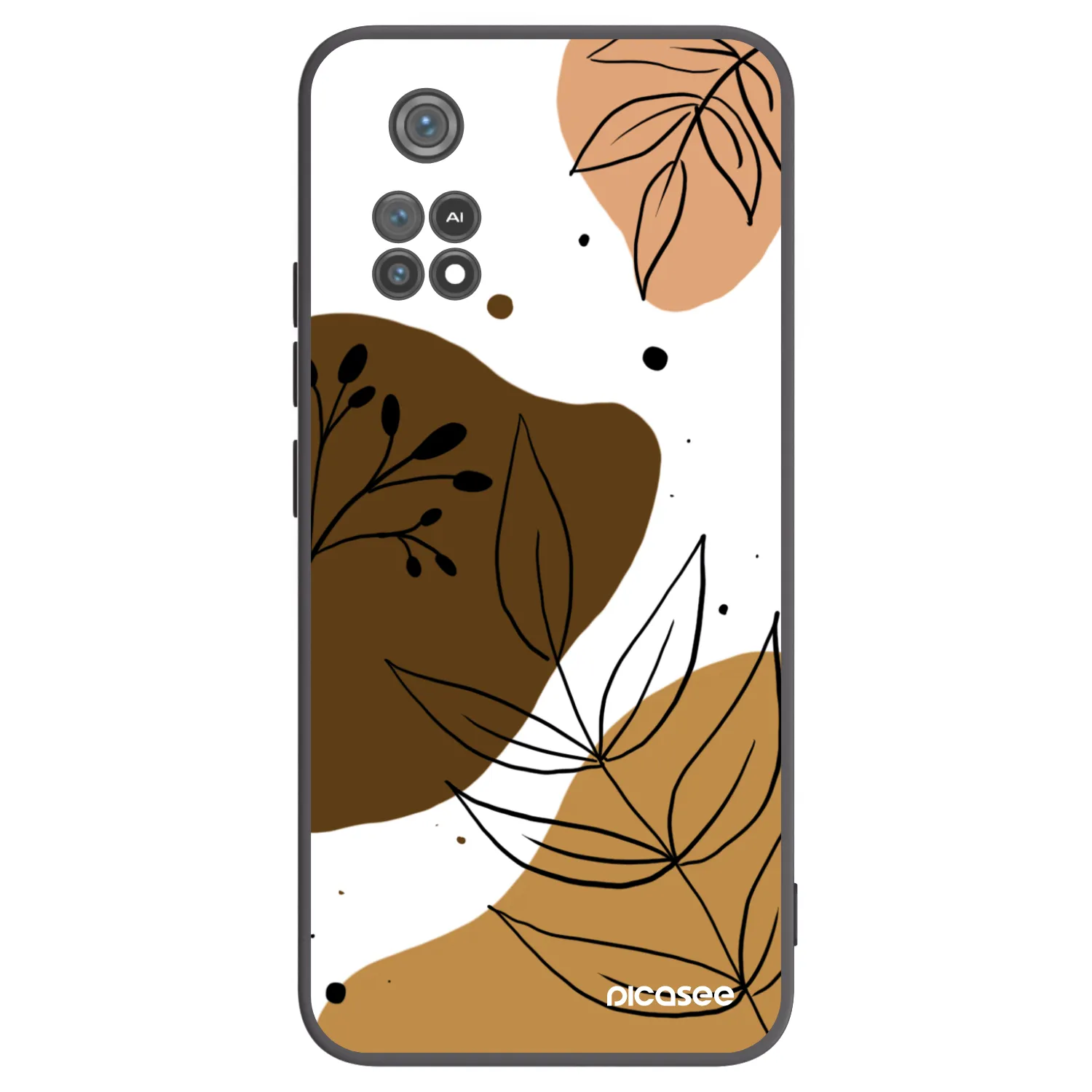 Picasee silikónový čierny obal pre Xiaomi Poco M4 Pro - Boho style