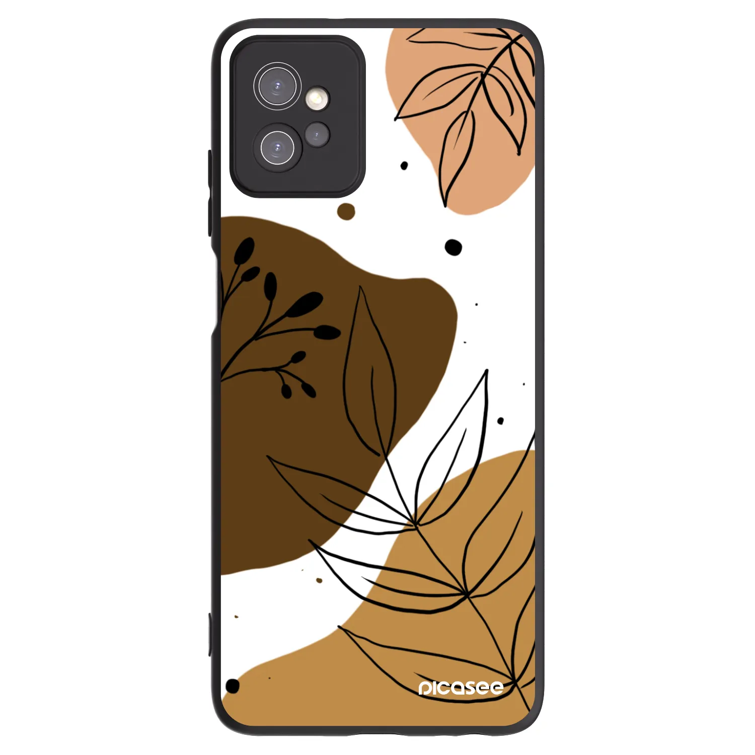 Picasee silikónový čierny obal pre Motorola Moto G32 - Boho style