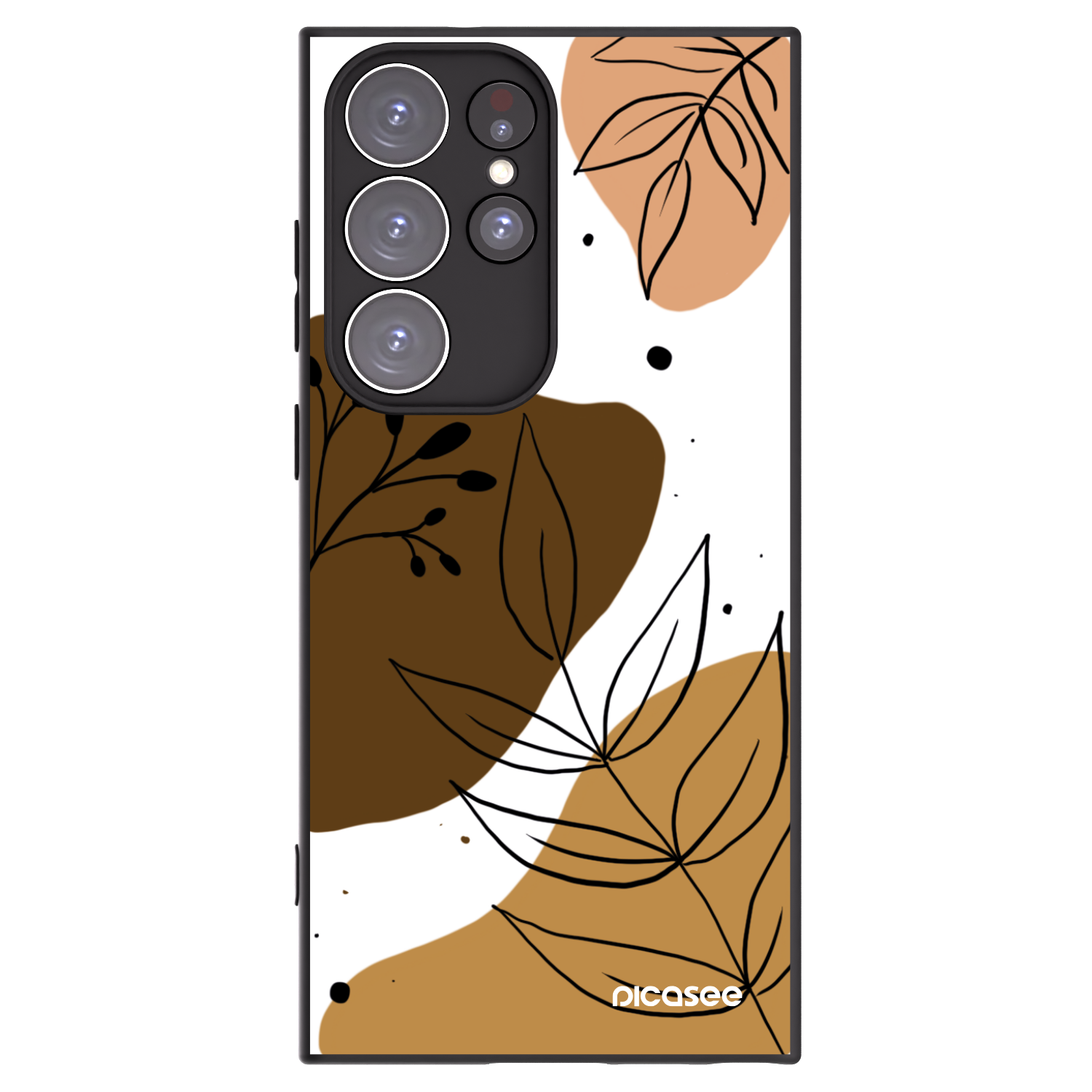 Picasee silikónový čierny obal pre Samsung Galaxy S23 Ultra 5G - Boho style