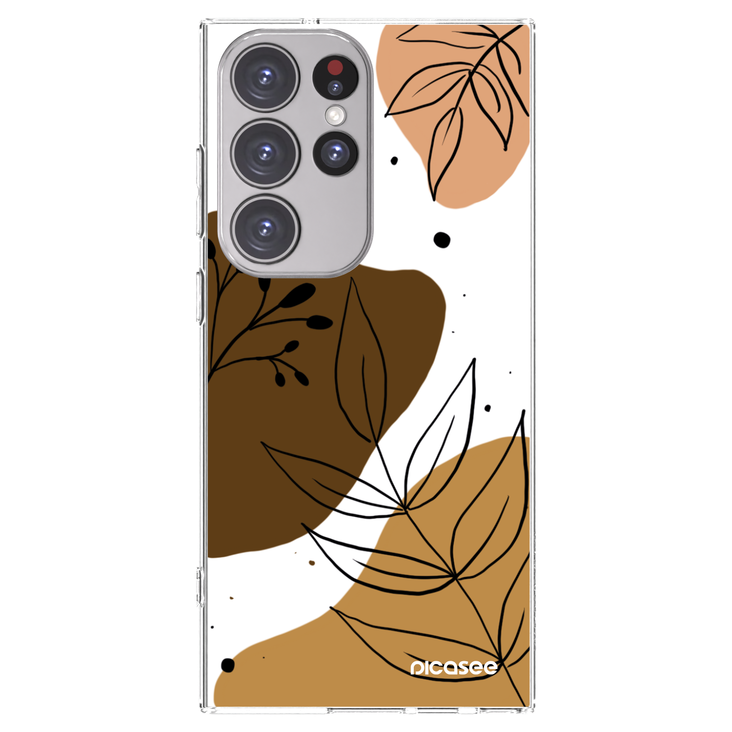 Picasee silikónový prehľadný obal pre Samsung Galaxy S23 Ultra 5G - Boho style