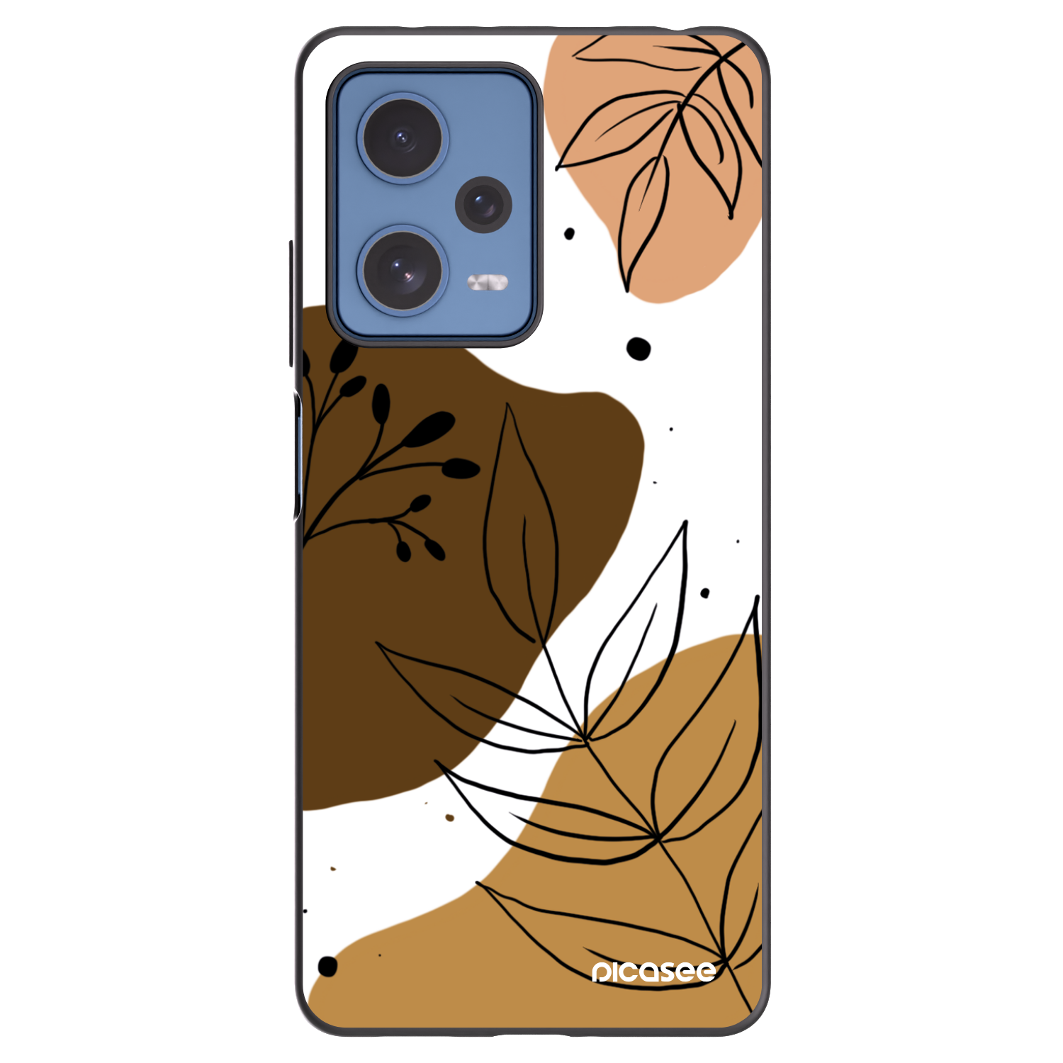 Picasee silikónový čierny obal pre Xiaomi Redmi Note 12 Pro 5G - Boho style