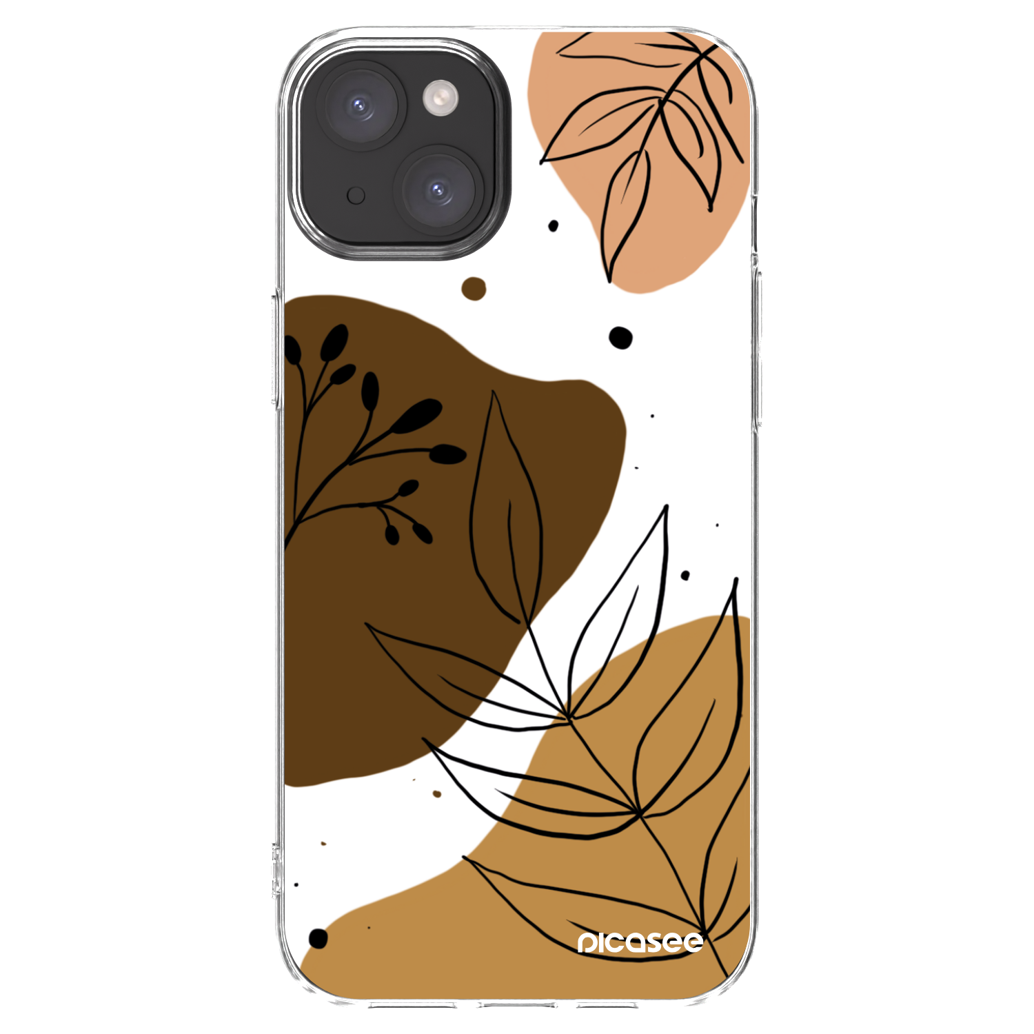 Picasee silikónový prehľadný obal pre Apple iPhone 15 Plus - Boho style