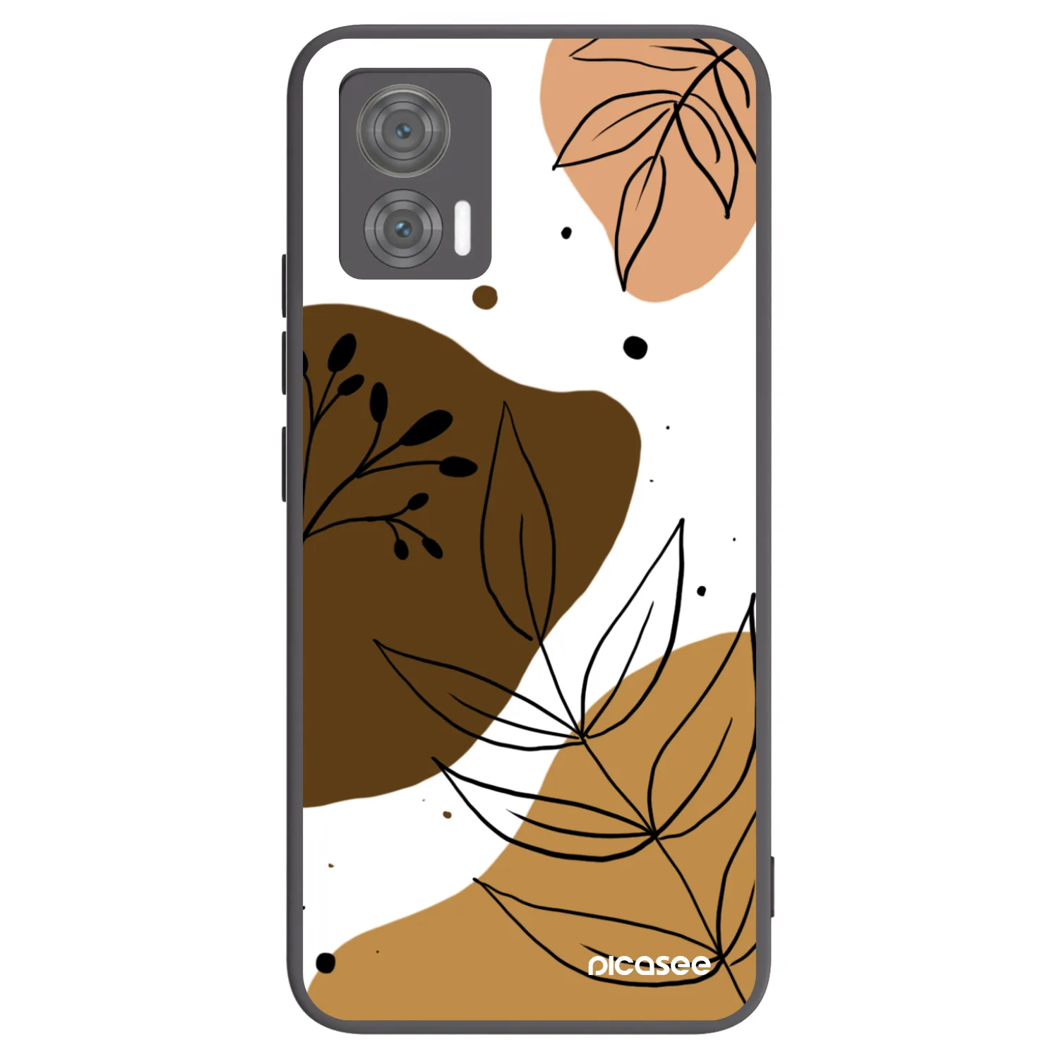 Picasee silikónový čierny obal pre Motorola Edge 30 Neo - Boho style