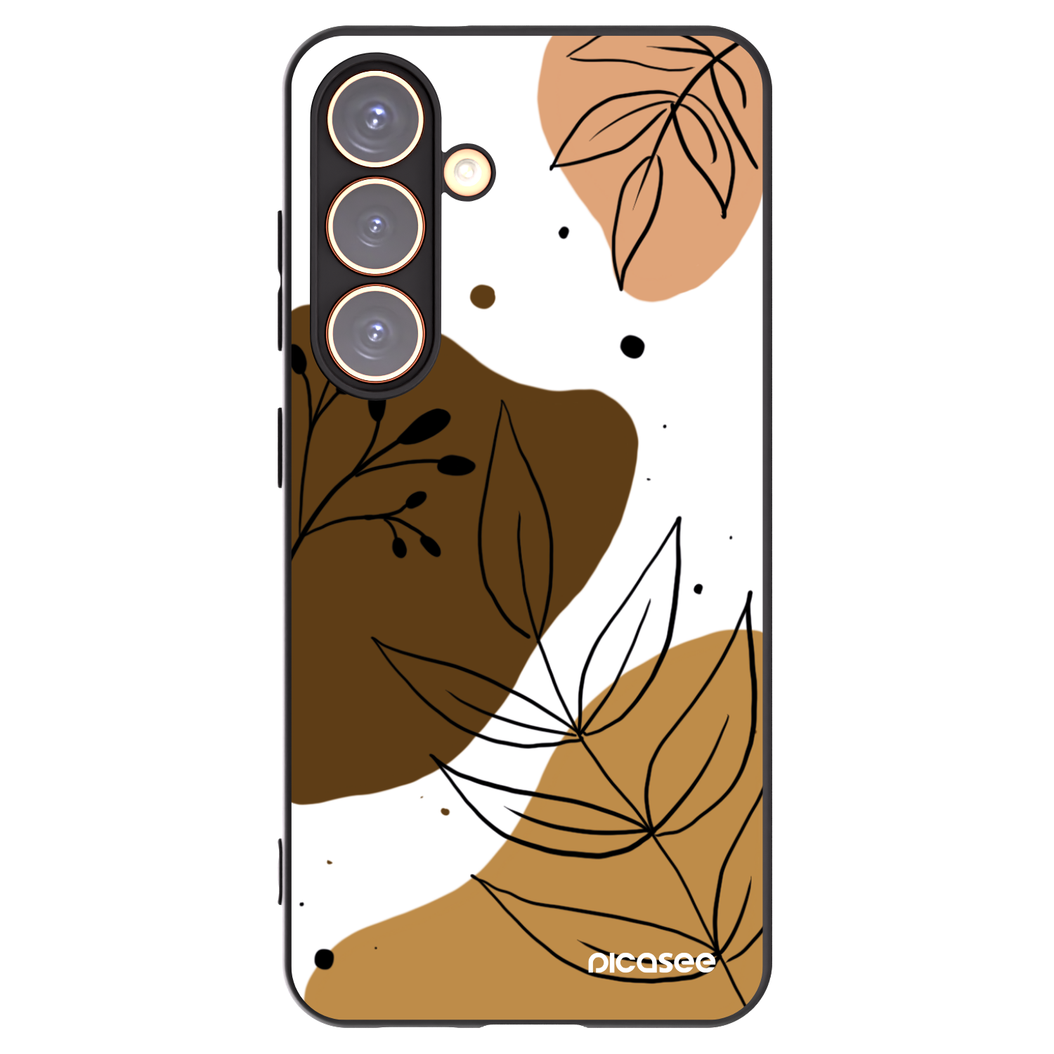Picasee silikónový čierny obal pre Samsung Galaxy S24 S921B 5G - Boho style