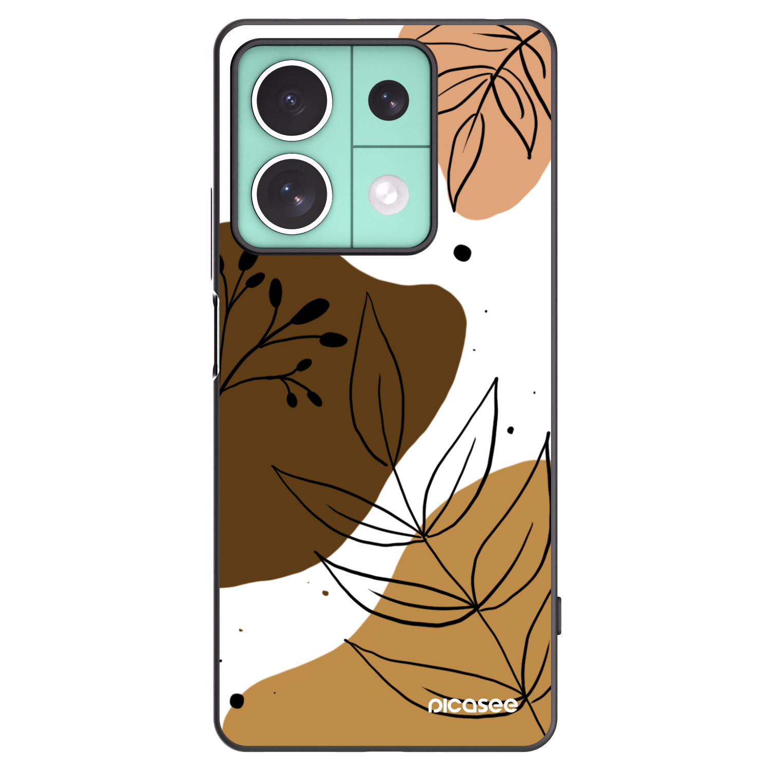Picasee silikónový čierny obal pre Xiaomi Redmi Note 13 5G - Boho style