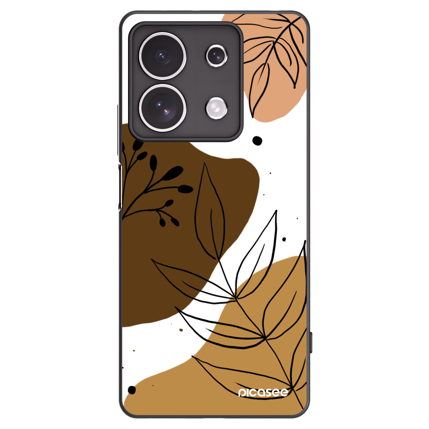 Picasee silikónový čierny obal pre Xiaomi Redmi Note 13 4G - Boho style