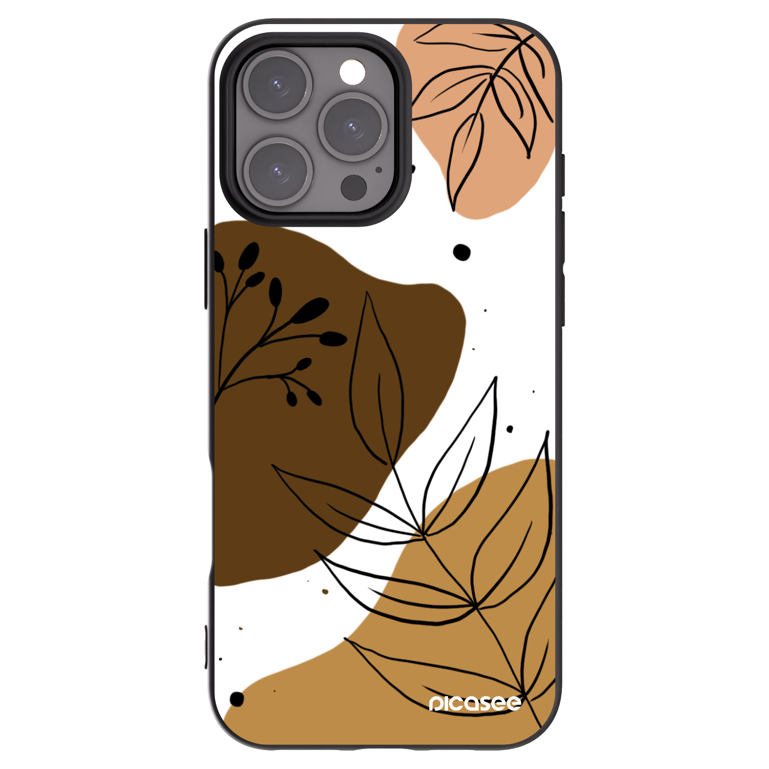Picasee silikónový čierny obal pre Apple iPhone 16 Pro Max - Boho style