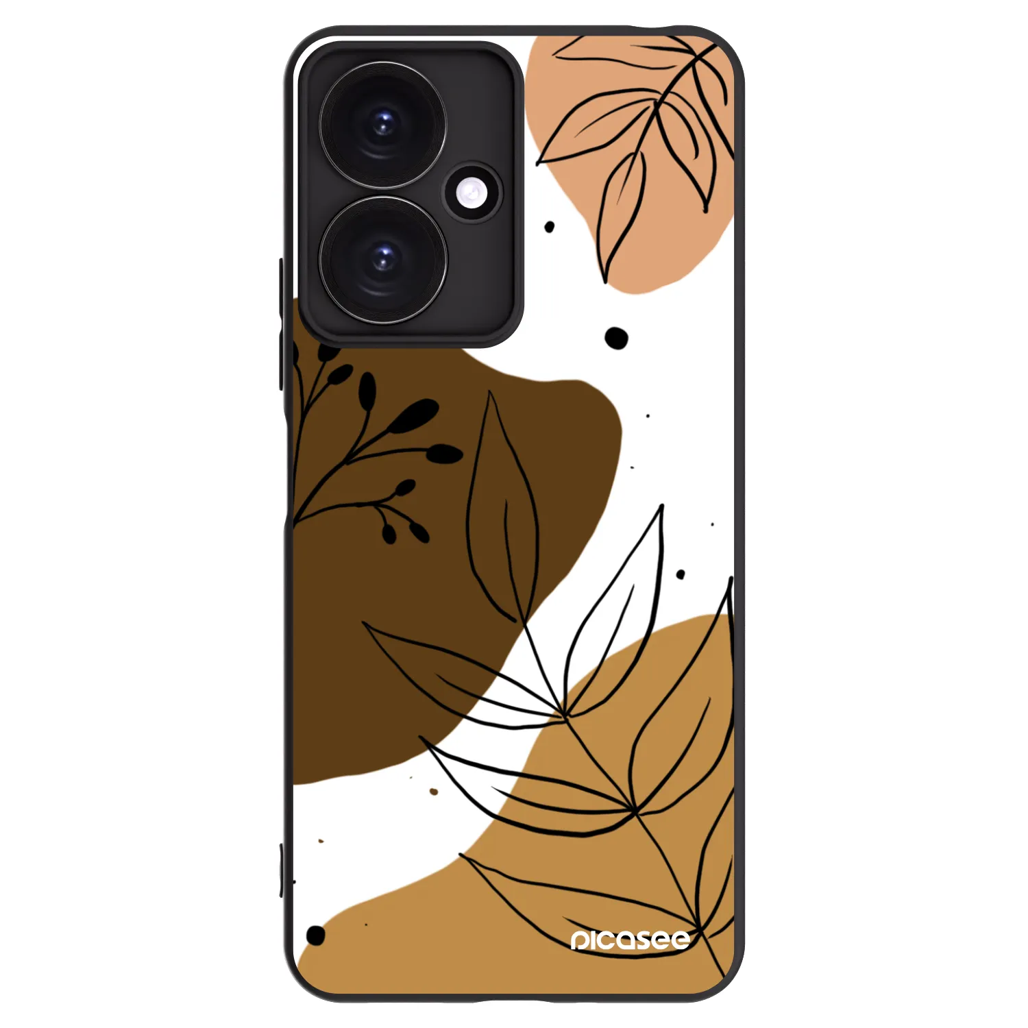Picasee silikónový čierny obal pre Xiaomi Redmi 13C 5G - Boho style