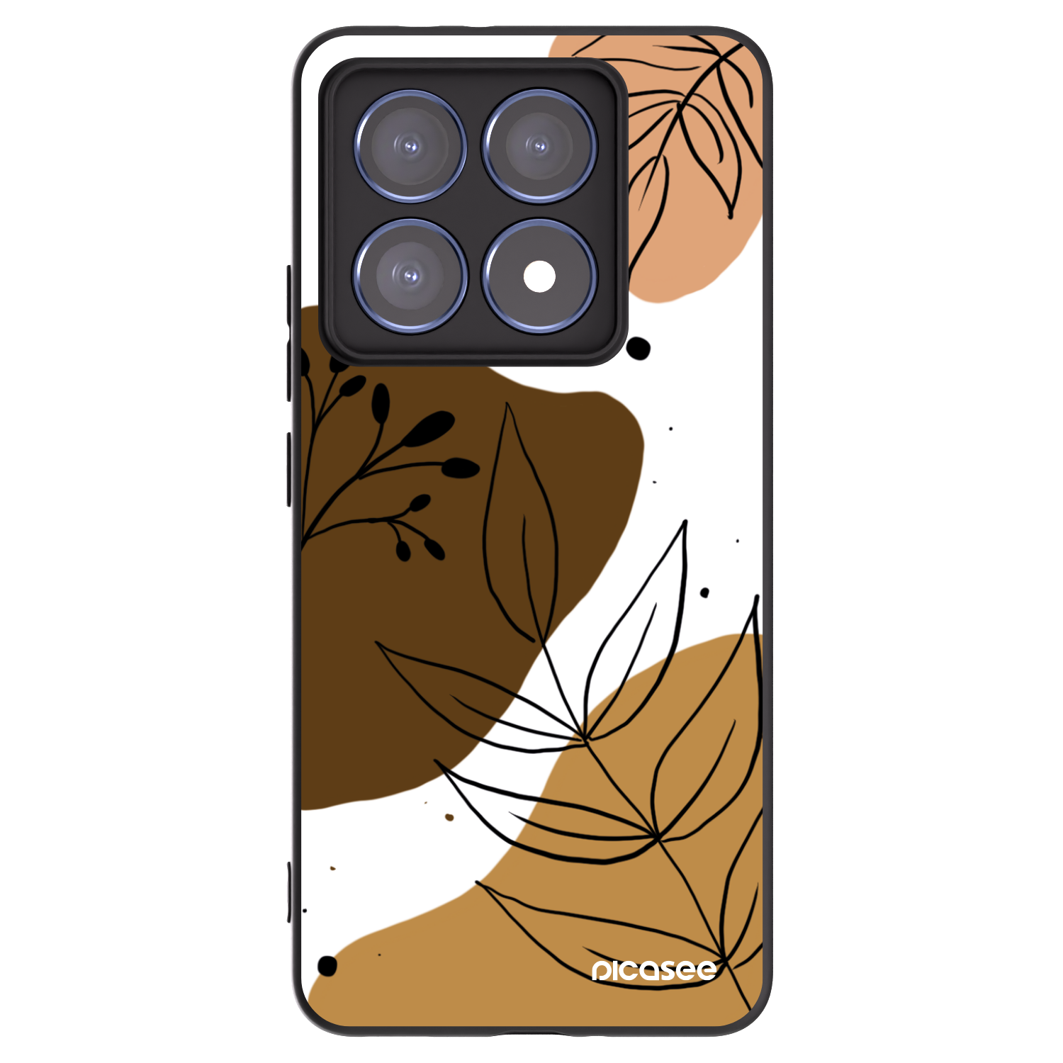 Picasee silikónový čierny obal pre Xiaomi 14T Pro - Boho style