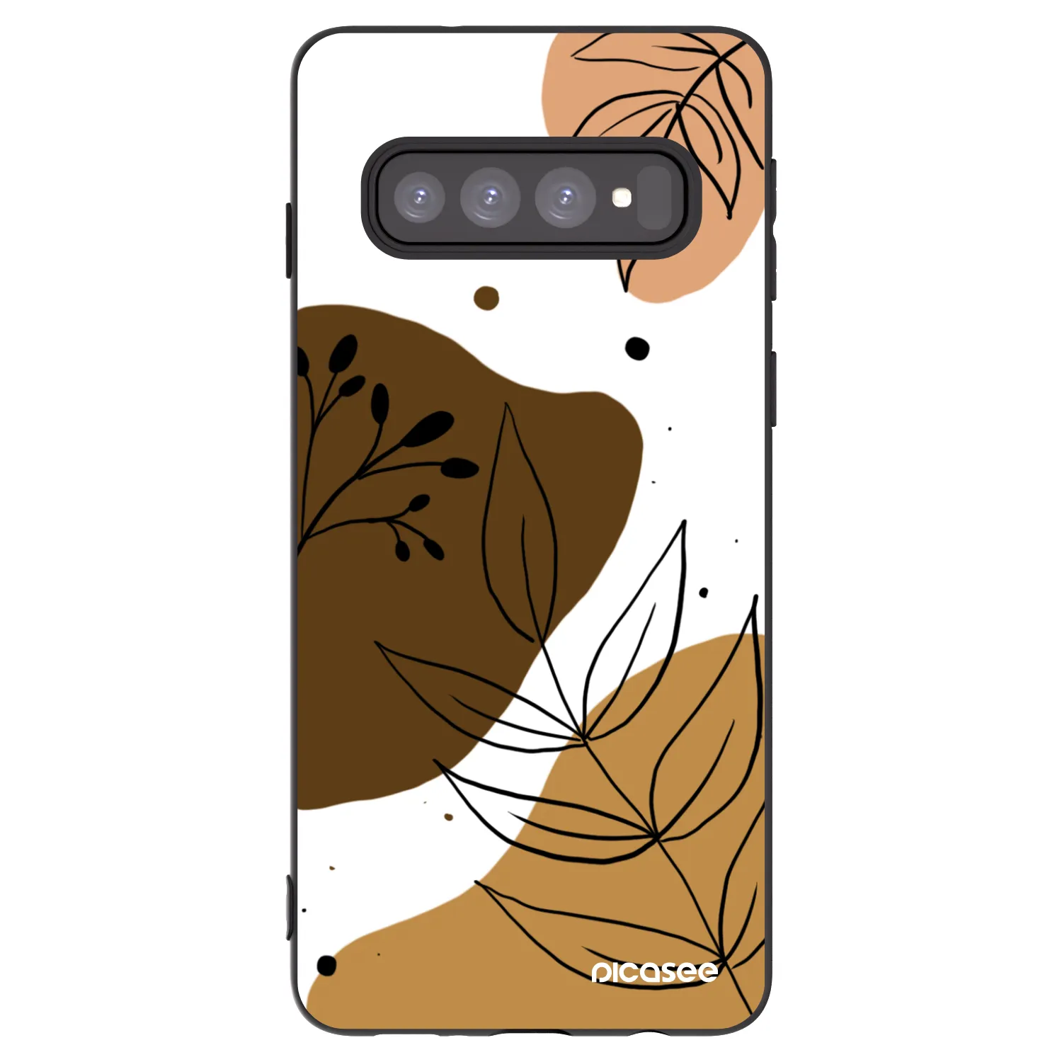 Picasee silikónový čierny obal pre Samsung Galaxy S10 G973 - Boho style