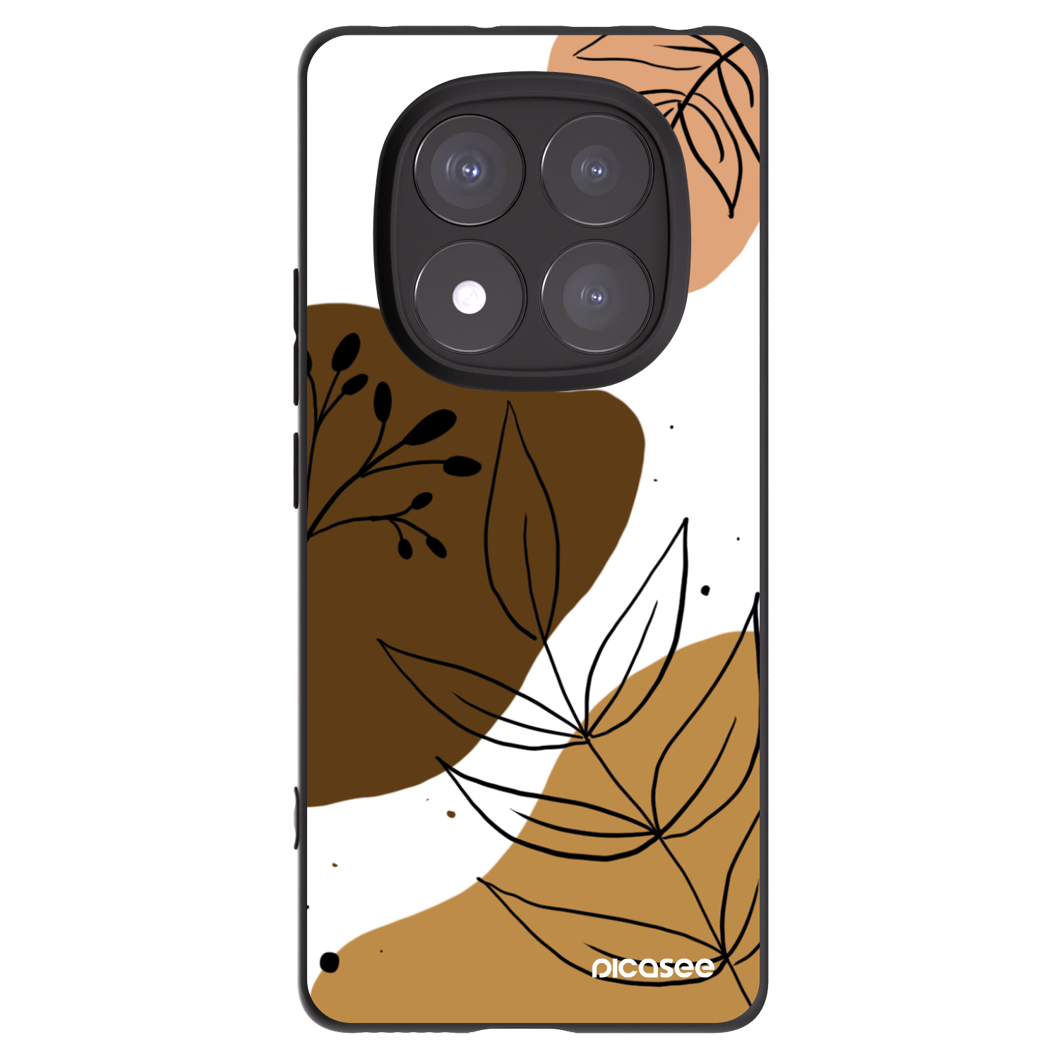 Picasee silikónový čierny obal pre Xiaomi Redmi Note 14 Pro+ 5G - Boho style