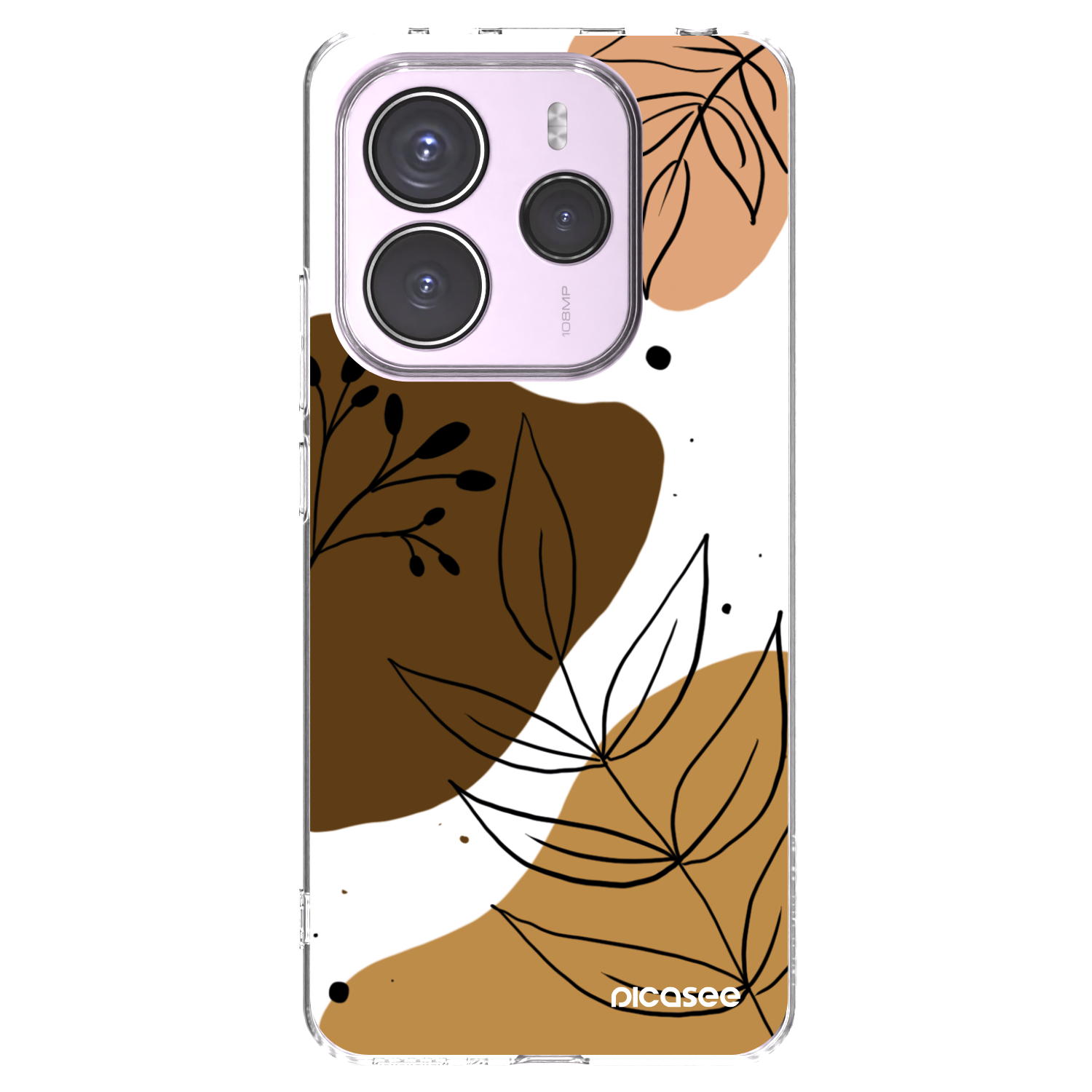 Silikónový prehľadný obal pre Xiaomi Redmi Note 14 5G - Boho style